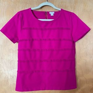 J. Crew M Fuchsia Top Excellent Condition